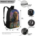 thumbnail image 5 of Uourmeti Majestic Lion Theme Backpack for Women, 17 Inch Lightweight Bookbag for School Travel, 5 of 6