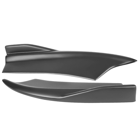 Ikon Motorsports Compatible with 15-23 Dodge Charger V2 Style Rear Bumper Lip Side Apron Matte Black - PP