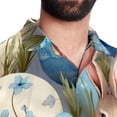 thumbnail image 5 of Easter Men's Short Sleeve Hawaiian Shirt, Poplin Casual Printed Button Down, Summer Beach Unisex Shirts, 5 of 6