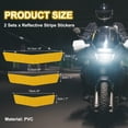 thumbnail image 2 of Uxcell Reflective Stripe Stickers, High Visibility Reflective Decals Safety Warning Decals for Cars Motorcycles Yellow, 2 of 7