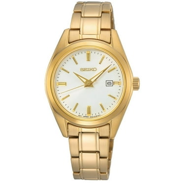 Seiko SUR632 Women's Essentials Quartz Silver Dial Bracelet Watch