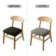 thumbnail image 7 of Genina Seat Covers for Dining Room Chair Seat Slipcovers Kitchen Chair Covers(Set of 4,Grey), 7 of 7