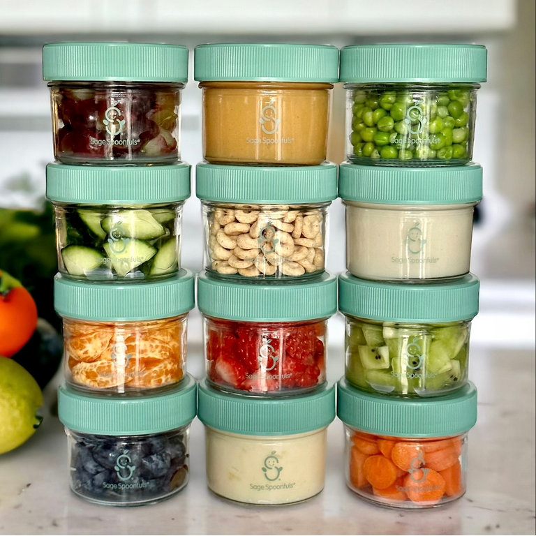 Food Containers Storing Baby Food In Mason Jars BEABA Glass Baby
