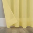 thumbnail image 4 of No. 918 Jillian Crushed Voile Sheer Rod Pocket Curtain Panel, 51" x 84", Yellow, 4 of 7