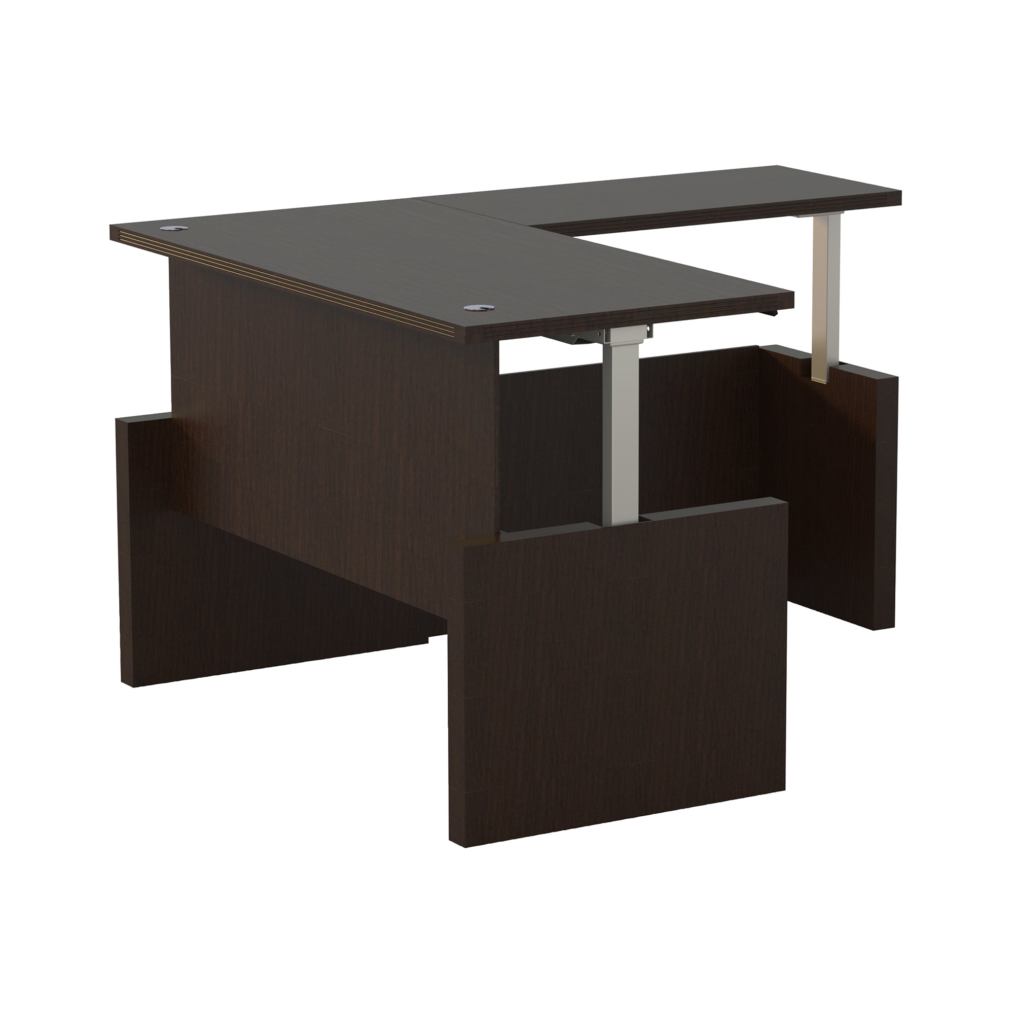 Mayline Aberdeen Height Adjustable Desk With Straight Front With