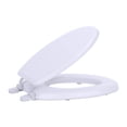 thumbnail image 1 of Asiento de inodoro ACHIM Fantasia, 43 cm, espuma de vinilo suave, color blanco, 1 of 7