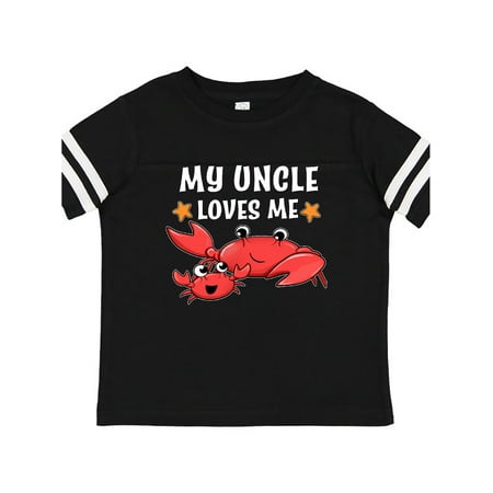 

Inktastic My Uncle Loves Me- cute crab family Gift Toddler Boy or Toddler Girl T-Shirt
