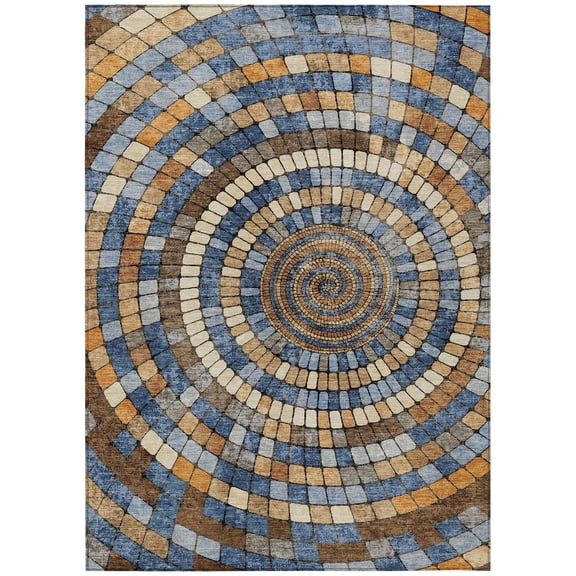 Dalyn Rugs Machine Washable Indoor/Outdoor Chantille ACN2216 Denim 2'6" x 3'10" Rug