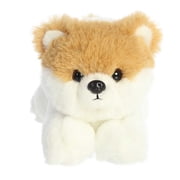Aurora - Small White Mini Flopsie - 8 Pom The Pup - Adorable Stuffed Animal