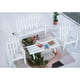 thumbnail image 4 of Simulación 1/12 casa de muebles BJD de muñeca Micro paisaje sillón modelo jardín parque decoración accesorios asiento individual blanco Salvador banco de la casa de muñecas, 4 of 10