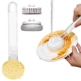 thumbnail image 2 of Multi-Purpose Non-Stick Pan Scrubber With 2 Replacement Heads: Kitchen Stove Degreasing And Cleaning Brush For Pots, Pans, And Cooktops, 2 of 9