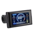 thumbnail image 1 of Electric Bike LCD Control Panel, SM Connector Electric Scooter LCD Display 24V 36V 48V ABS Shell Large Color Screen  for 0.9in Handlebars, 1 of 7