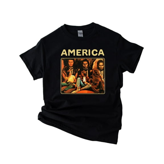 America The Band Self-Titled Album Cover Vintage Style V60758 Unisex T-Shirt, up to 5XL