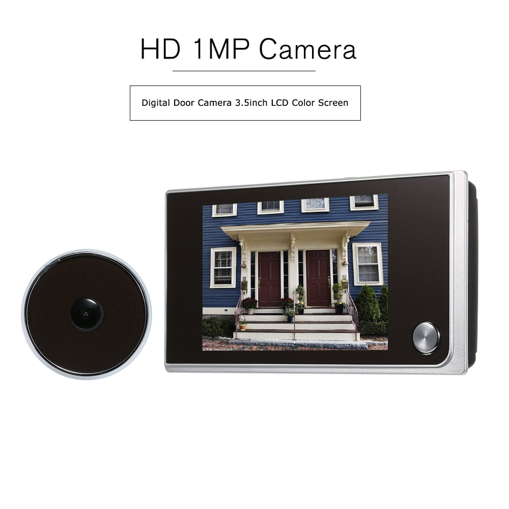 YJF-ZWS Video Door Phone 3.5 Inch LCD Wireless Visual Doorbell 120 Degree Peephole Door Viewer Cat Eye Camera Easy to Install for Home//Office