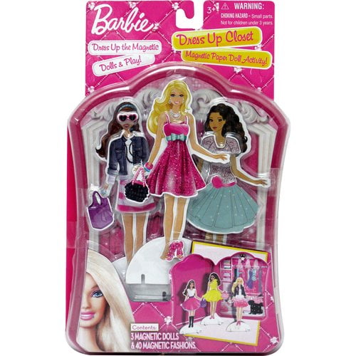 Barbie Dress Up Closet Magnetic Paper Doll Activity