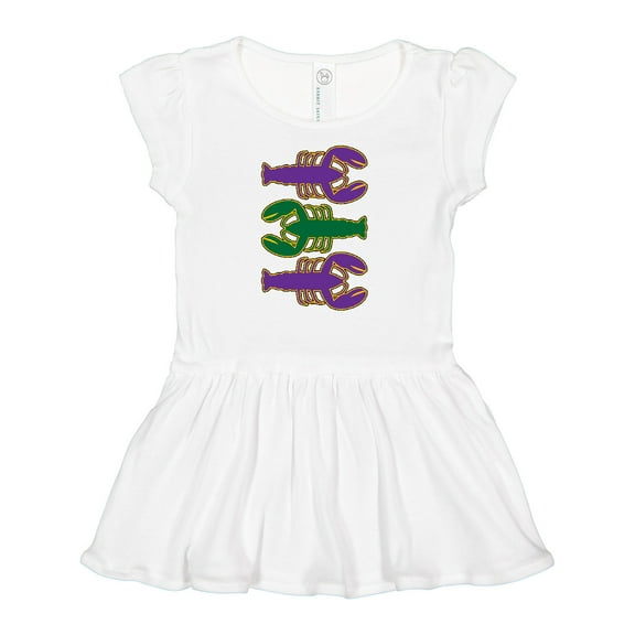 Inktastic Mardi Gras Celebration Funny Crawfish Girls Baby Dress