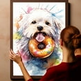 thumbnail image 6 of Cotonde Tulear Dog Canvas Wall Art,Pet Canvas Painting Puppy Artwork,Colorful-Watercolor Original Artwork Print For Bedroom, Bathroom Wall Art decor, 6 of 6