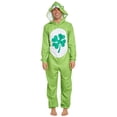 thumbnail image 2 of Care Bears Good Luck Bear Little Boys Fleece Zip Up Costume Pajama Coverall Little Kid to Adult, 2 of 5