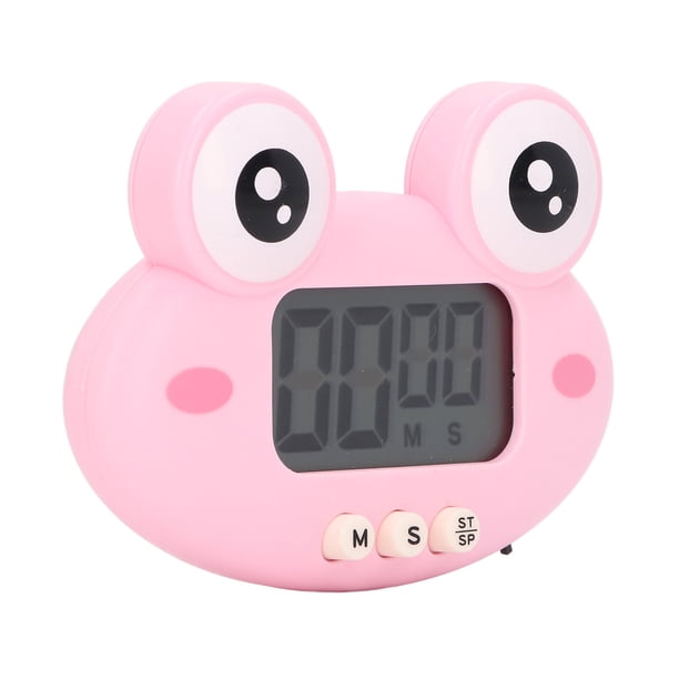 Lindo Temporizador De Cuenta Regresiva Digital De Dibujos Animados Con Sincronización Precisa, Temporizador Portátil Liviano Para Cocina De Cocina, Estado Físico, Aprendizaje