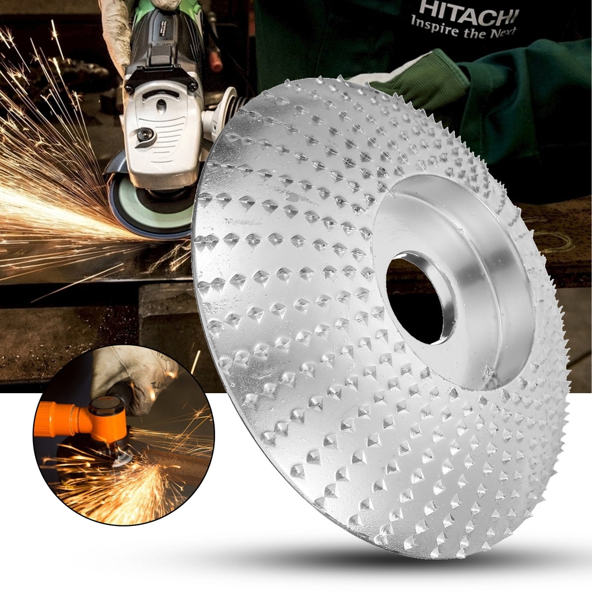 3.3inch Wood Grinding Wheel Rotary Tungsten Carbide Disc Sanding Wood