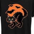 thumbnail image 3 of Instant Message - Vintage Paper Cat Halloween - Women's Short Sleeve Graphic T-Shirt, 3 of 6