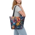 thumbnail image 2 of Fotbe Vibrant Rooster Painting Bolsa de Playa con Estampado, Bolsa de Hombro, Bolsa de Mano Espaciosa, Bolsa de Viaje Ligera, Bolsa de Compras Versátil, 2 of 6