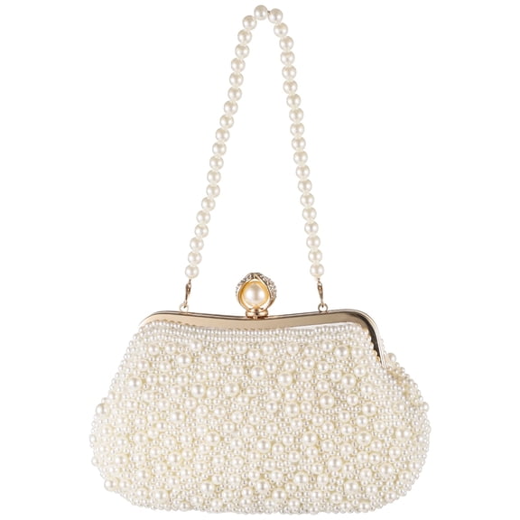 Clutch Purses for Women's Wedding, Elegant Pearl Design Evening Bags, Chic Shell-Shaped Handbag, Perfect for Weddings, Parties, and Everyday Outings