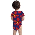 thumbnail image 2 of Rocae Red Floral for Baby Cotton Short-Sleeve Bodysuits for Unisex Onesies Bodysuit-6 Months, 2 of 7