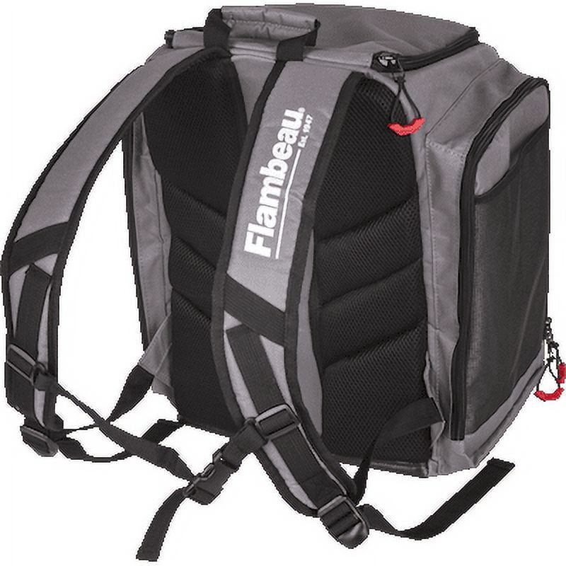 Flambeau Outdoors, Ike Backpack Softside Fishing Tackle Box, R50BW-1, Red, 1 piece
