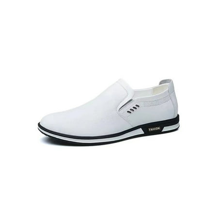 

Fangasis Mens Lightweight Low Top Dress Shoes Wedding Comfort Flats Oxford Flat Leather Shoe