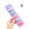 thumbnail image 1 of Girls Hair Clips5Pcs/Set Kid Girl Water Drop Hairpin Lattice Flower Fruit Bang Clip Accessory Cute Design Fully Lined Clip for Baby Grils Infants Toddlers Kids, 1 of 8