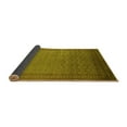 thumbnail image 2 of Ahgly Company Indoor Round Oriental Yellow Industrial Area Rugs, 6' Round, 2 of 4