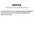 thumbnail image 2 of CMX Front Rear Disc Brake Rotors Ceramic Pads and Drum Kit for Car Ford Focus K8C-102418, 2 of 11