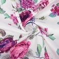 thumbnail image 4 of Wycnly Womens Tops Plus Size Vintage Pleated Swing Tunic Shirts Summer Casual Floral Print V-Neck Short Sleeve Blouse Purple XXXL, 4 of 6