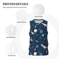 thumbnail image 3 of Xecao Space Dinosaur print basketball shirt for both men and women, a unisex basketball jersey perfect for theme parties-Medium, 3 of 6