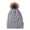 Grey, variant on Prolriy Hat and Scarf Set for Women, Women's Warm with Fleece Thickened Hairball Women's Knitted Hat European and American Autumn and Winter Knitted Warm Hat Hats for Men White
