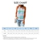 thumbnail image 1 of Camisetas Sin Mangas, Camisetas Sin Mangas De Color En Contraste Con Cuello Halter Casual Para Adolescentes Para La Primavera ANGGREK Celeste L, 1 of 5