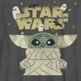 thumbnail image 2 of Boy's Star Wars: The Mandalorian Halloween Grogu Mummy Graphic Tee Charcoal Heather Medium, 2 of 5