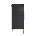 thumbnail image 2 of Modway Awaken 18" Solid Wood and MDF Bathroom Vanity in Black, 2 of 7
