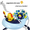 thumbnail image 2 of Andadera para Bebé con luz sonido llantas de gel diseño León - Azul, 2 of 7