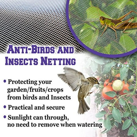 Hunting Mosquito Net Strong Camel Multi Sizes Garden Mosquito Netting Bug Insect Net Hunting Barrier Blind Garden (10'X10') ()