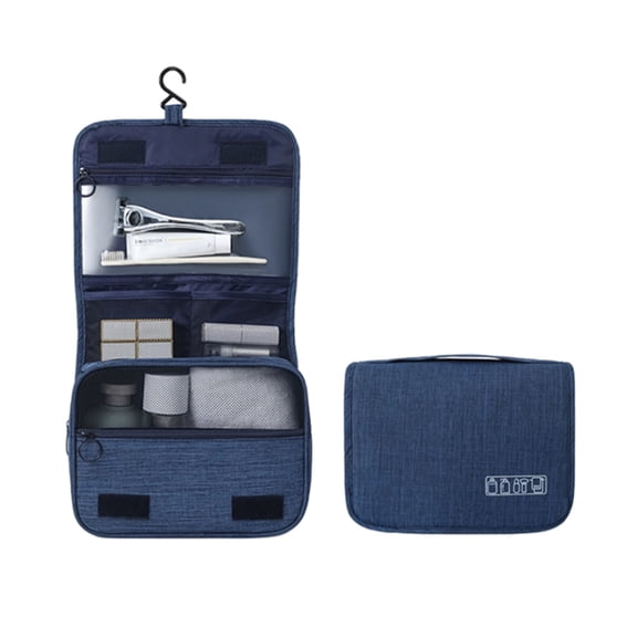 Wet Dry Cosmetic Bag, Travel Toiletry Organizer with Hanging Hook, Large Capacity Makeup Case, Multiple Compartments for Easy Storage