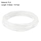 thumbnail image 2 of Recargas de Filamento para Lápiz 3D Uxcell, 16Ft 1.75mm Recargas de Filamento ABS, para Impresora 3D, Blanco, 2 of 4