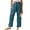 Lake Blue, variant on Qaspx Palazzo Pants for Women Casual Wide-leg Pants Loose Drawstring Sweatpants with Pockets