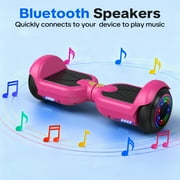 Hoverboard for Kids with 9 mph Max Speed, Tcdjtc Electric Scooters with LED Lights & Bluetooth Speakers, All Terrain Hoverboard for Adults, Off Road Hoverboard with UL2272 Certified