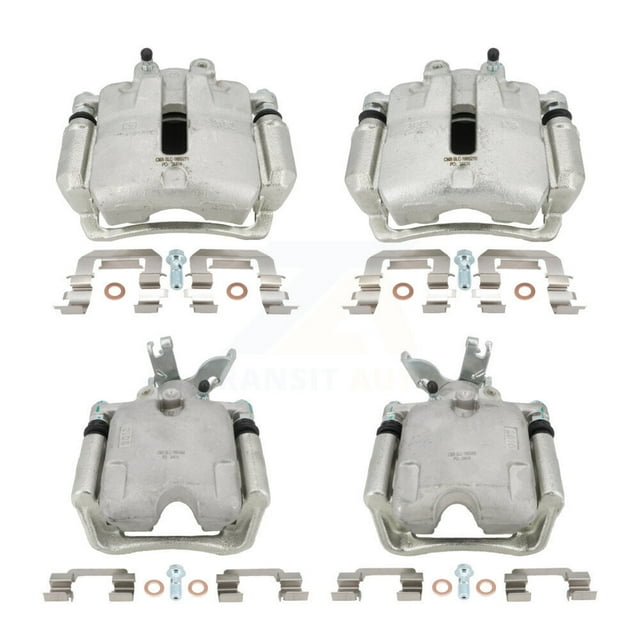 CMX Front Rear Disc Brake Caliper Assembly Left Right Side (Driver Passenger) Kit for Car 2014-2015 Chevrolet Malibu 2.0L with 17" Factory Wheels KBC-100085