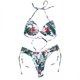thumbnail image 1 of Traje de baño cómodo para mujer con correa de cordones con estampado de flores con estilo para mujer OAVQHLG3B Store  lin121212, 1 of 4