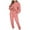 Pink 2 piece outfits for women, variant on Usmixi Sweatsuits Set for Women Womens Long Sleeve Crewneck and Drawstring Jogger Pant 2 Piece Outfits Casual Solid Ladies Sports Tracksuits Sets Lounge Sets with Pocket Under $10