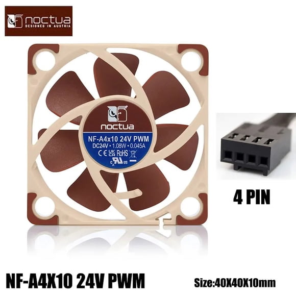 Noctua NF-A4X10 24V PWM Fan锛孉pplicable to the ideal choice fan for 3D printer锛孨ot suitable for computer case fan A4X10 24V PWM