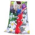 thumbnail image 7 of Lsque Pikmin Pattern Fuzzy Fleece Throw Blanket Extra Large,Super Soft,Fluffy and Warm Blankets for Couch,Bed,All Season Use (40"x30"), 7 of 7